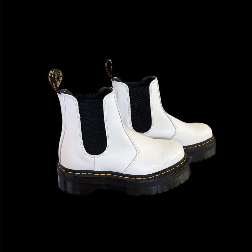 Doc marten White platform Chelsea Boots